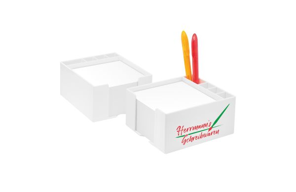 Zettelbox mit Köcher Ypsilon_ weiss