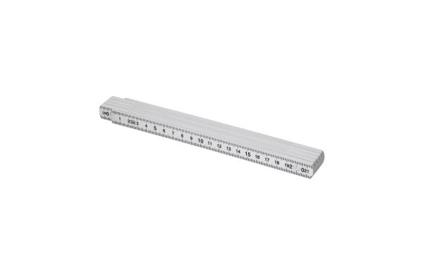 Zollstock aus ABS "Dimension" 2 m, weiss