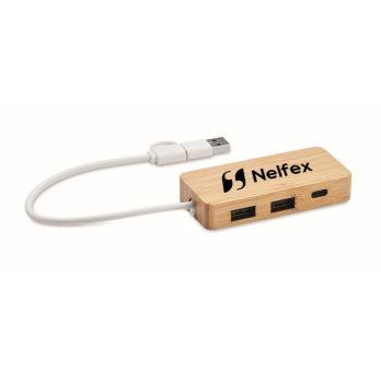 HUBBAM 3-poorts USB-hub