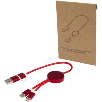 Alasia 30 cm 5-in-1 kabel van gerecycled kunststof voor dataoverdracht en 27W snelladen