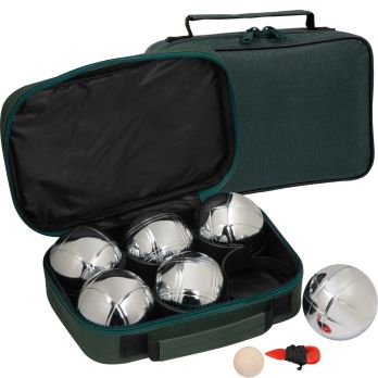 Jeu de boules spel met 6 metalen ballen