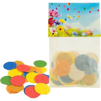 Kleurrijke zadenconfetti