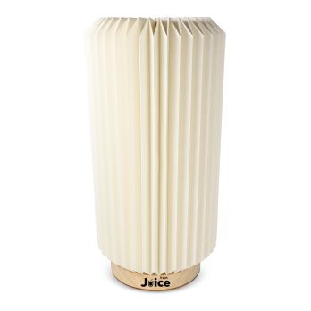 Coollux opvouwbare papieren LED-lamp Aurora Tall op houten voet 32 cm