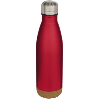 Cove 500 ml dubbelwandige vacuüm geïsoleerde drinkfles van roestvrij staal met kurkdetails