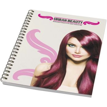Desk-Mate® A5 gerecycled gekleurd notitieboek met spiraalbinding