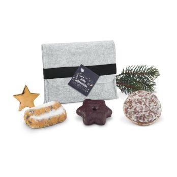 Geschenkset / Presentset: Vilt tas met gebak