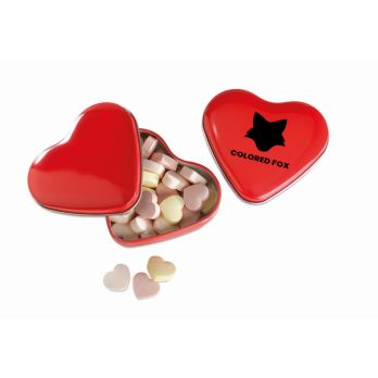 LOVEMINT hartvormig blikje met snoepjes