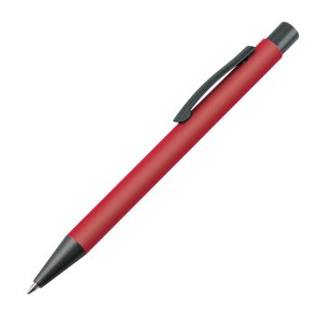 Matte balpen met metalen clip  