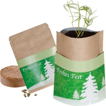 Natuurlijk zakje kerstboom