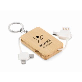 BUPOW sleutelhanger met oplaadkabel