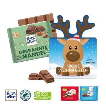 Ritter SPORT “Rendier" chocoladereep, 100 g