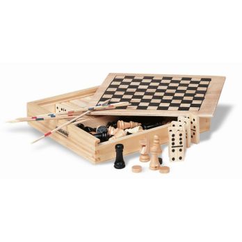 TRIKES spelcollectie in houten kist