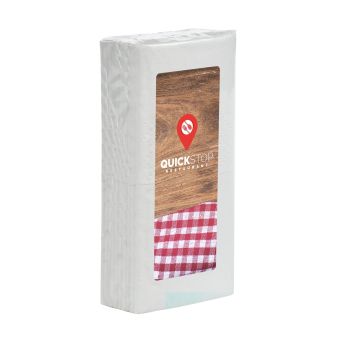 Tissues in folie met etiket