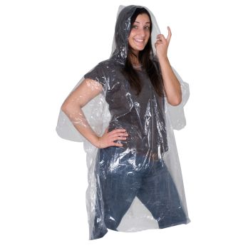 Doorzichtige ftalaatvrije poncho voor noodgevallen 