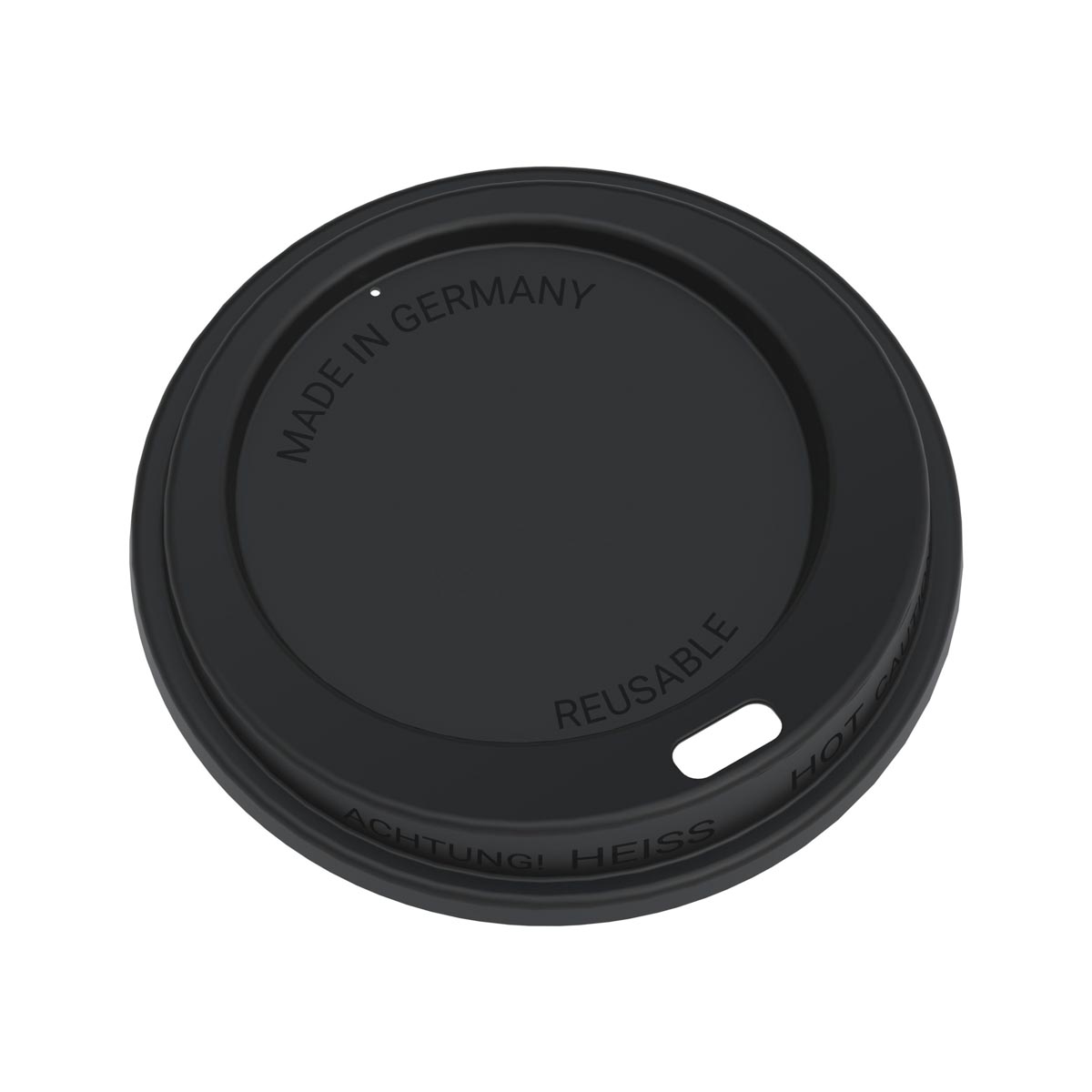 Precies in het midden (Ø 2,5 cm)