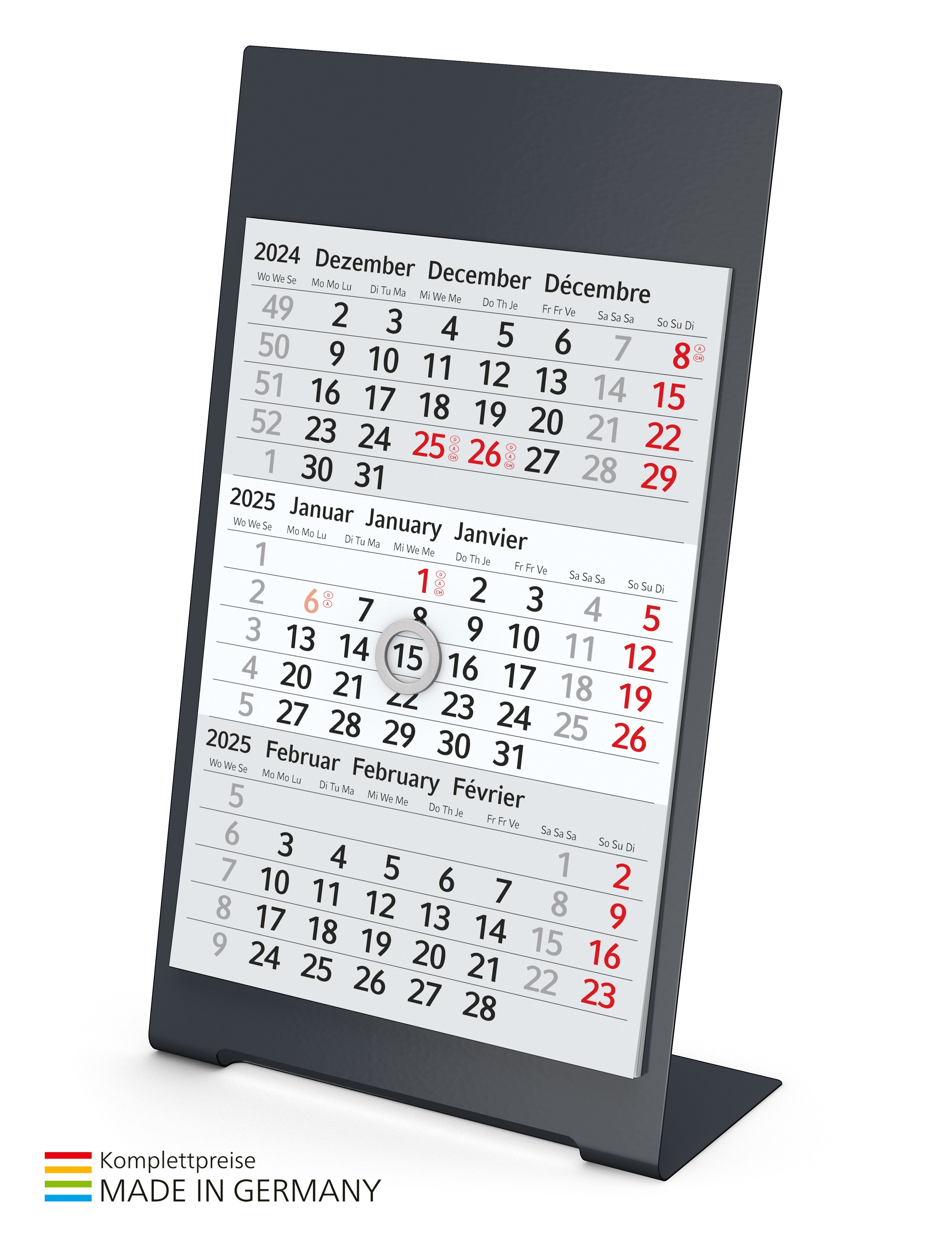 aan het hoofd (9,5 x 2,5 cm)