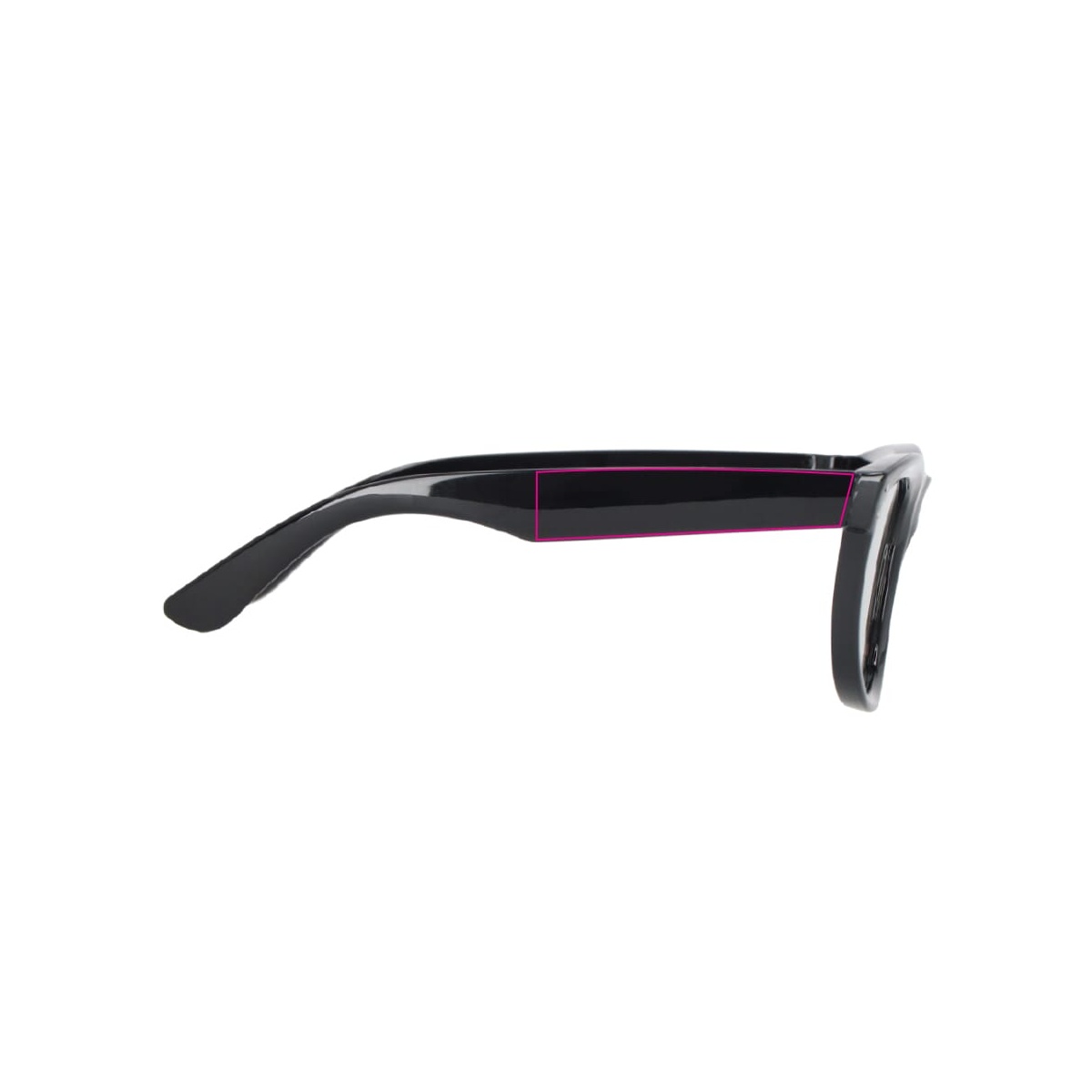 1 cm van het rechterscharnier (13 x 61 mm)