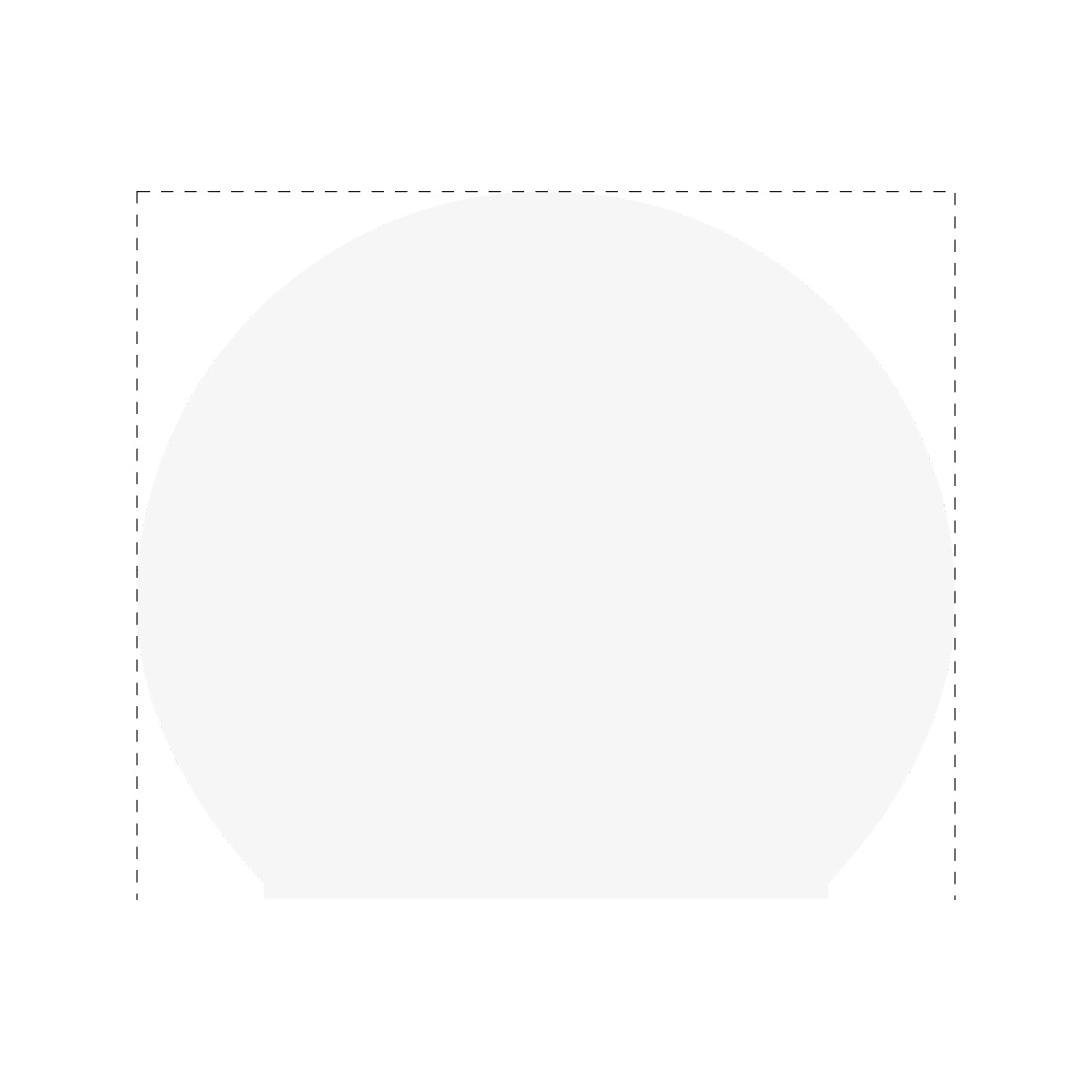 Volledig oppervlak (16 x 14 cm)