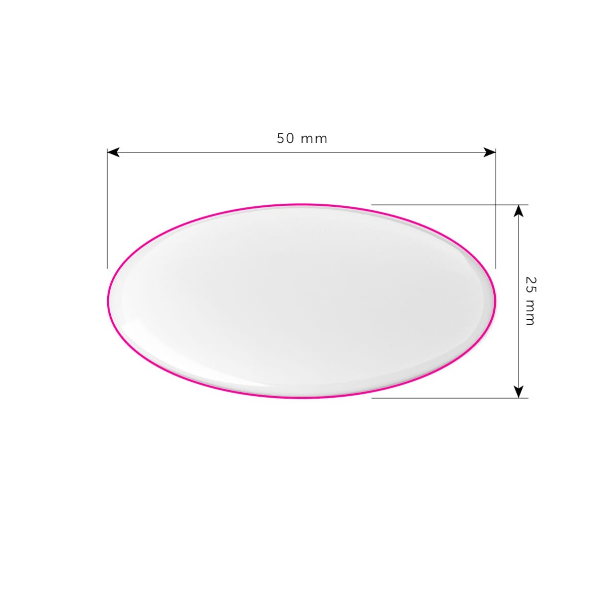 Zijde 1 (25 x 50 mm)