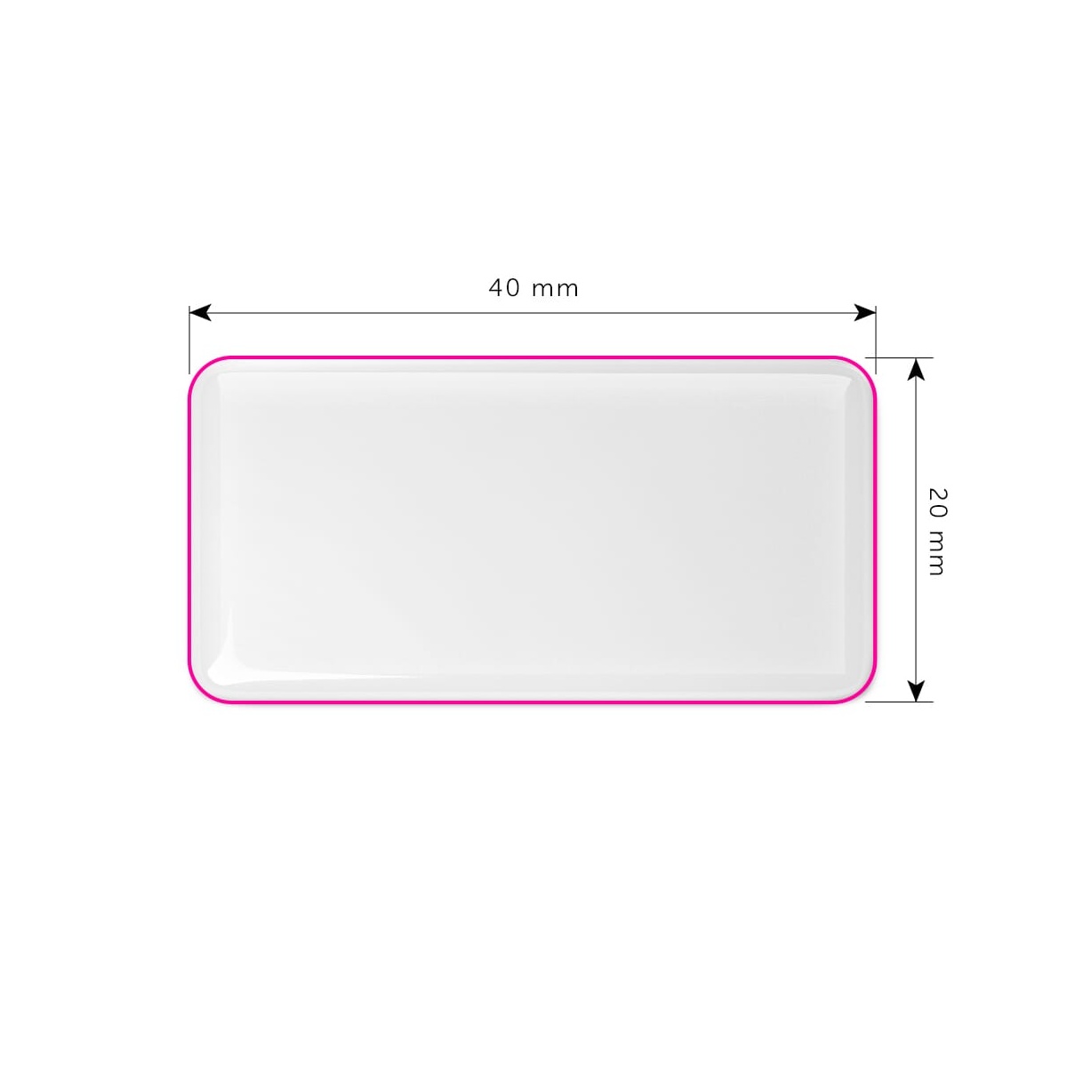 Zijde 1 (20 x 40 mm)