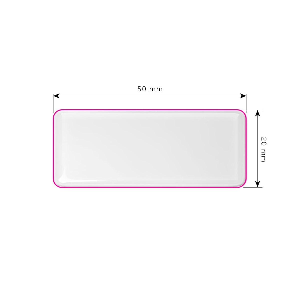 Zijde 1 (20 x 50 mm)