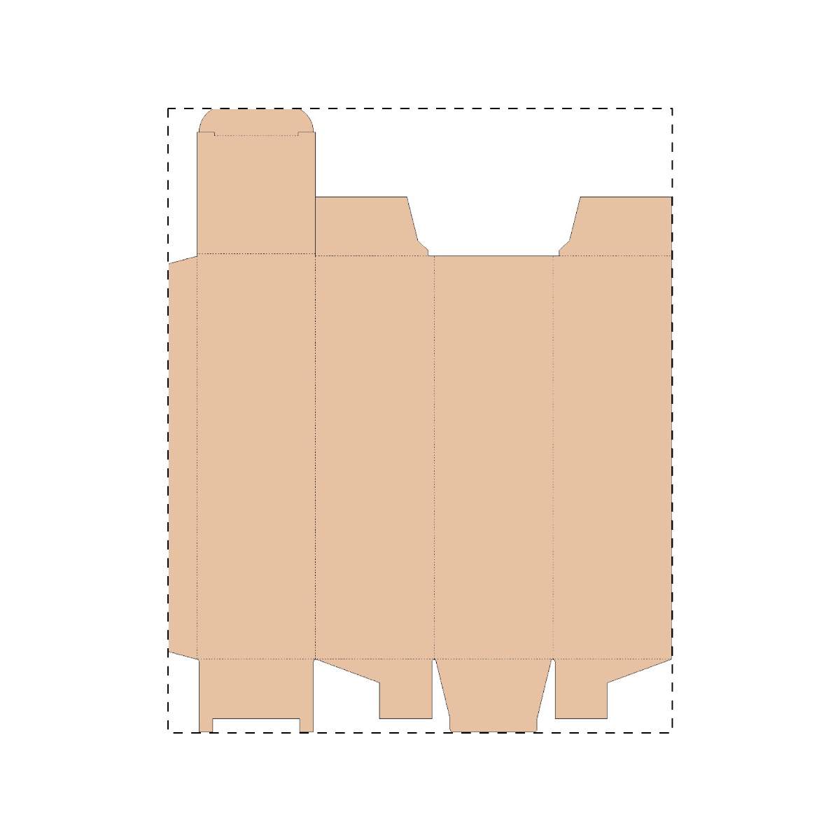 Kraft golfkarton (31,8 x 39,4 cm)