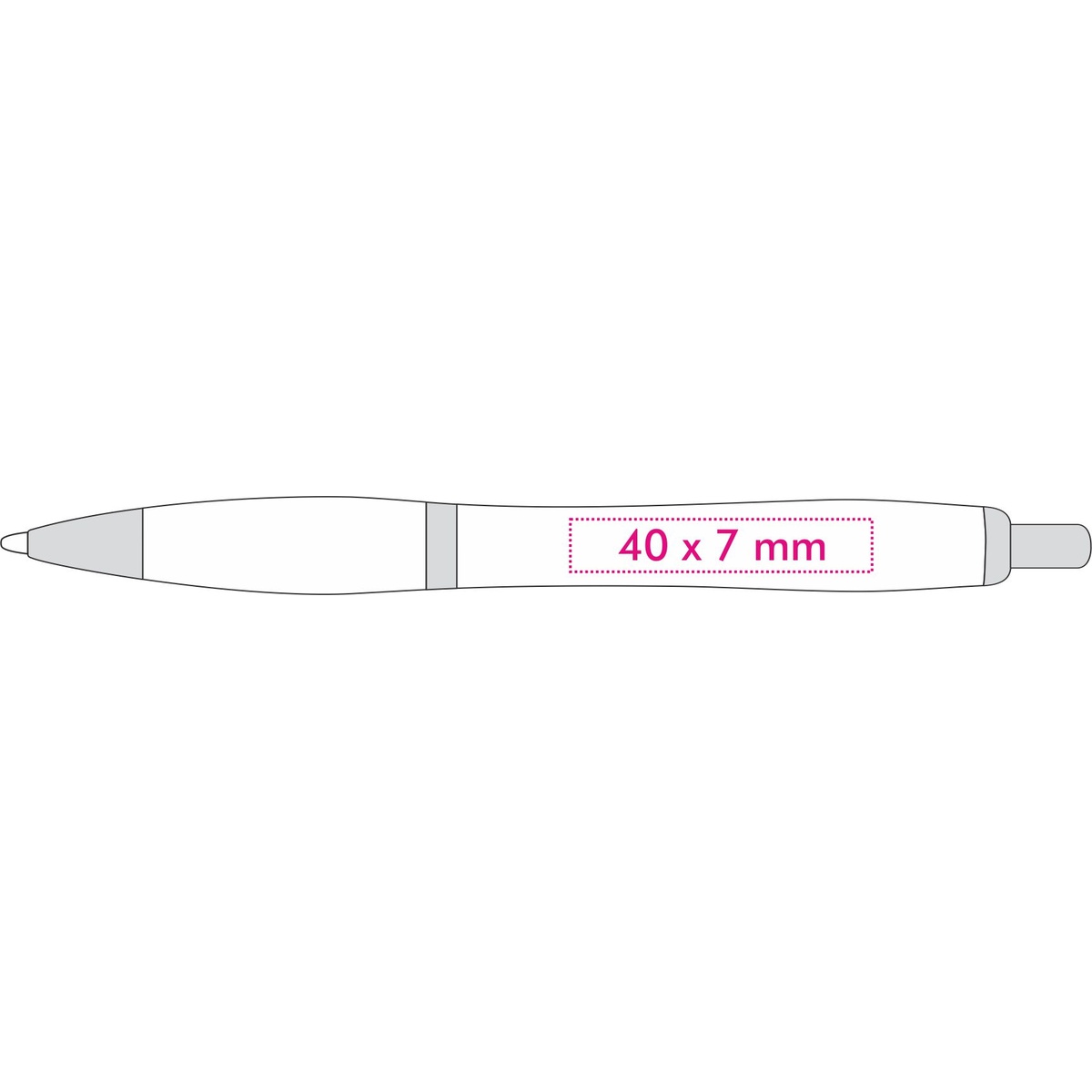 Tegenover de clip (4 x 0,7 cm)