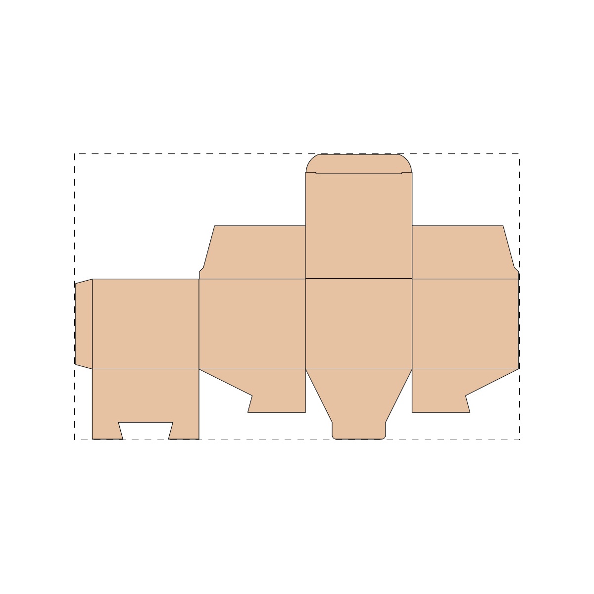 Kraft karton (34,4 x 22,1 cm)