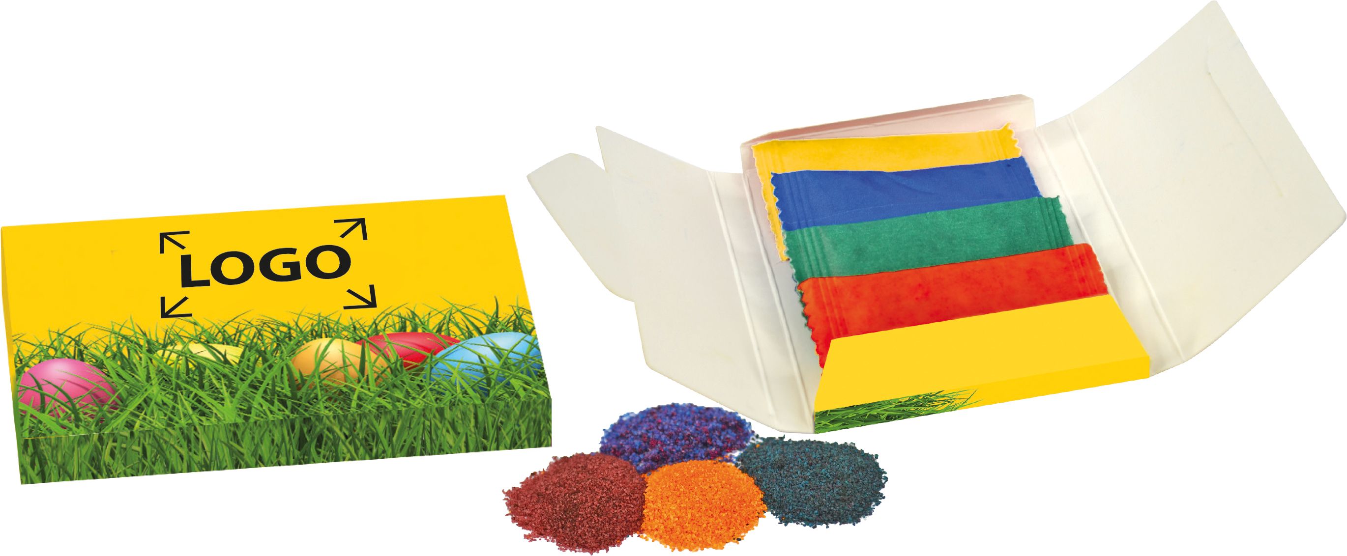 op de banderol (17,2 x 12,0 cm)