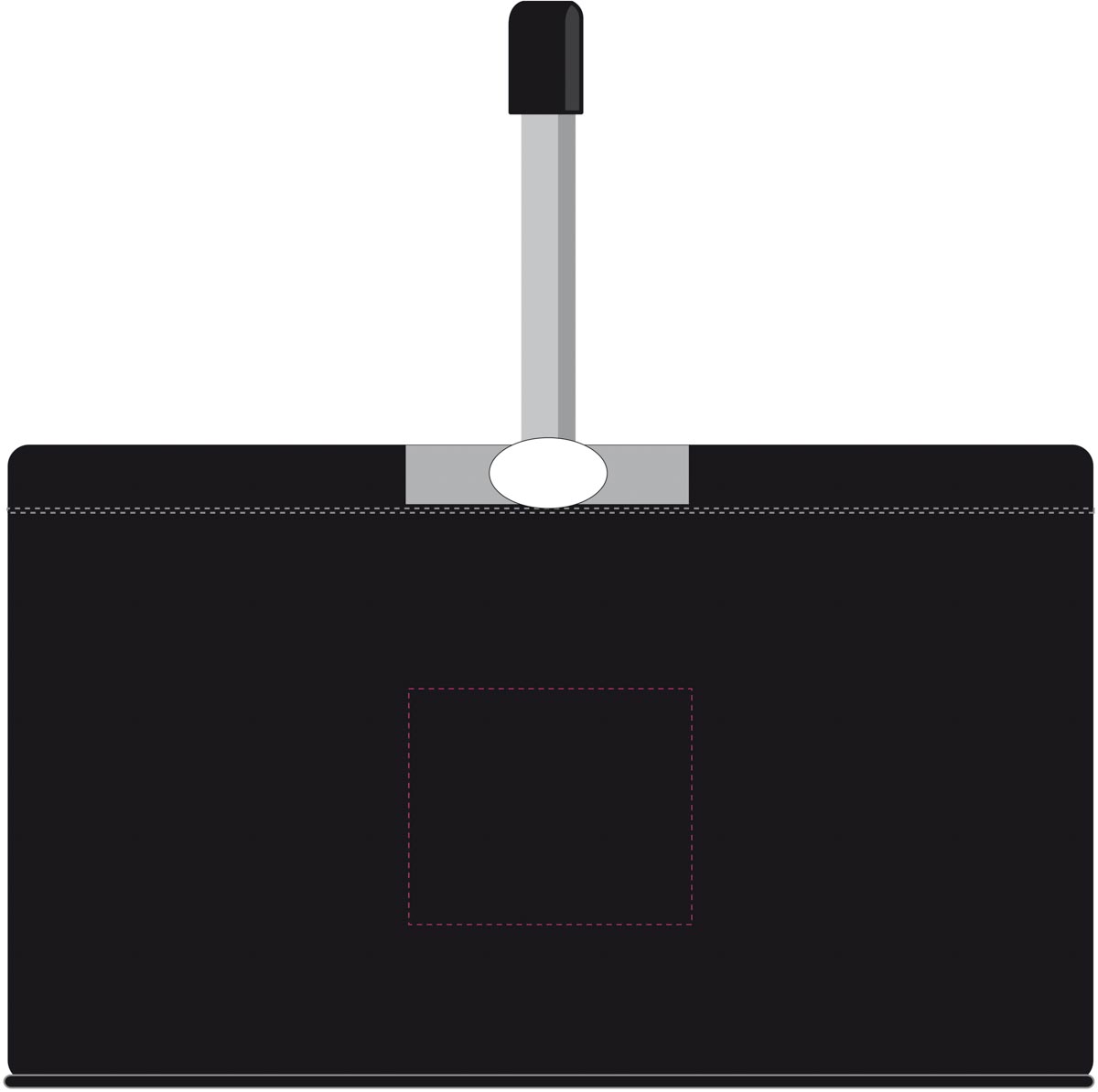 Op de zijkant (12x10 cm)