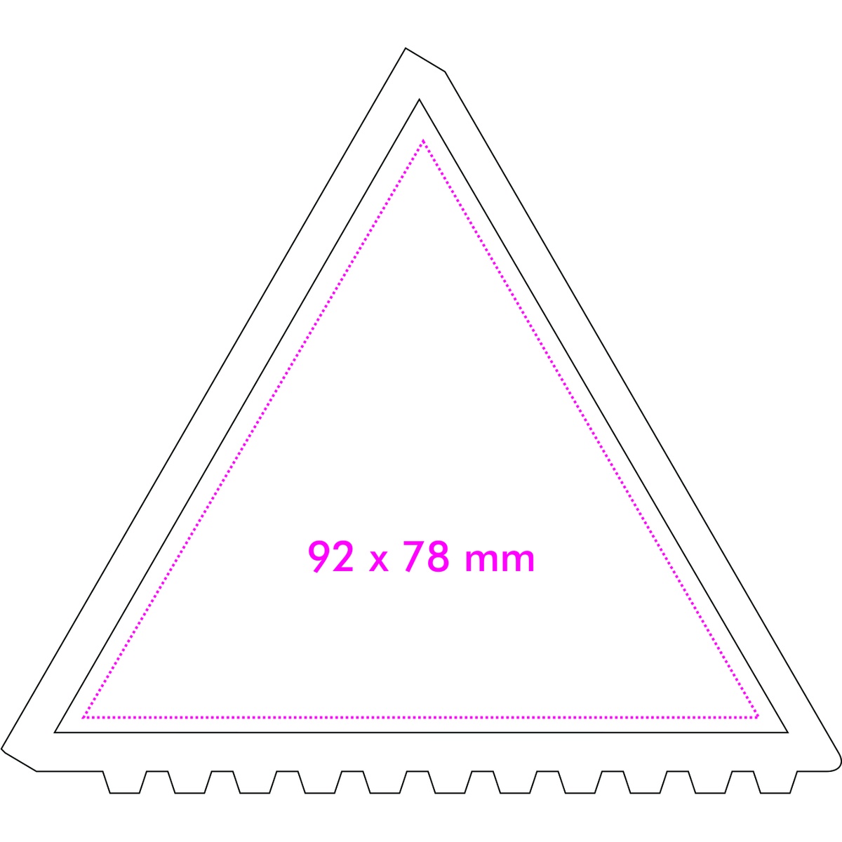 Achterzijde (9,2 x 7,8 cm)
