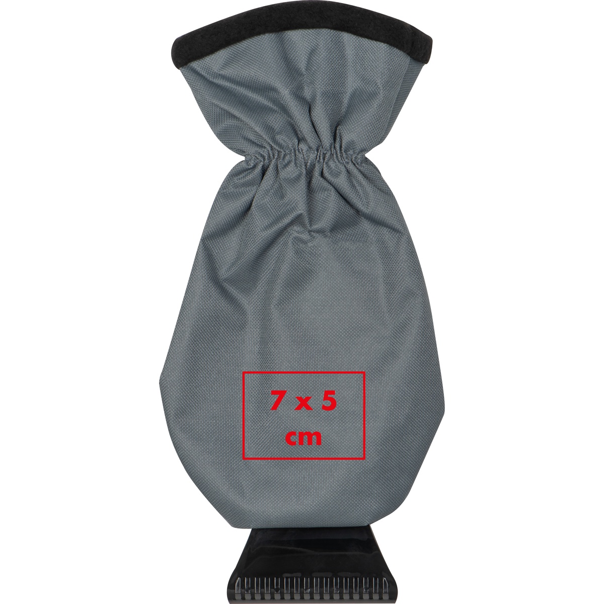 Op het plastic oppervlak (4 x 2 cm)