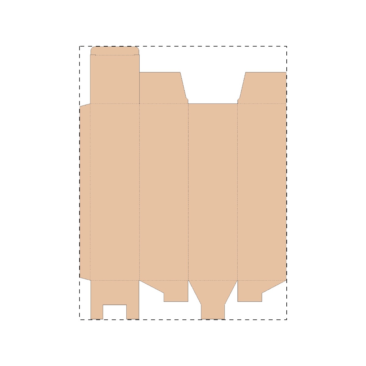 Maßgefertigter Kraft-Wellpappkarton (316 x 417 mm)