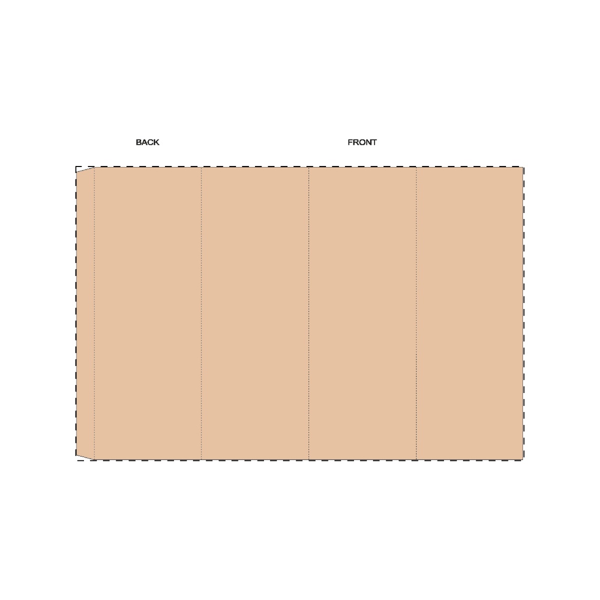 Kraft golfkarton (32,7 x 36,5 cm)