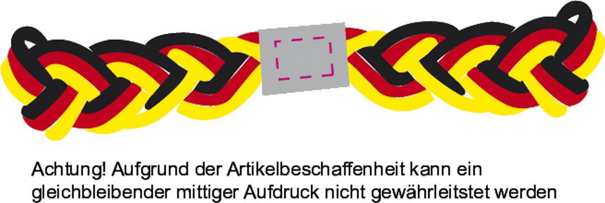 op metalen connector (1x0,7 cm)