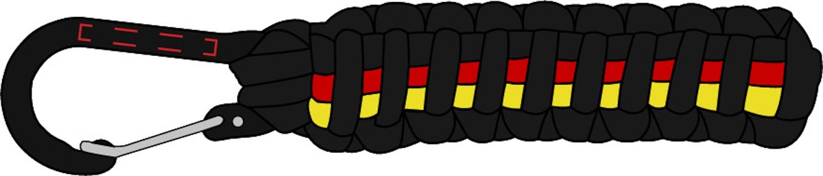 op karabijnhaak (2,5x0,3 cm)