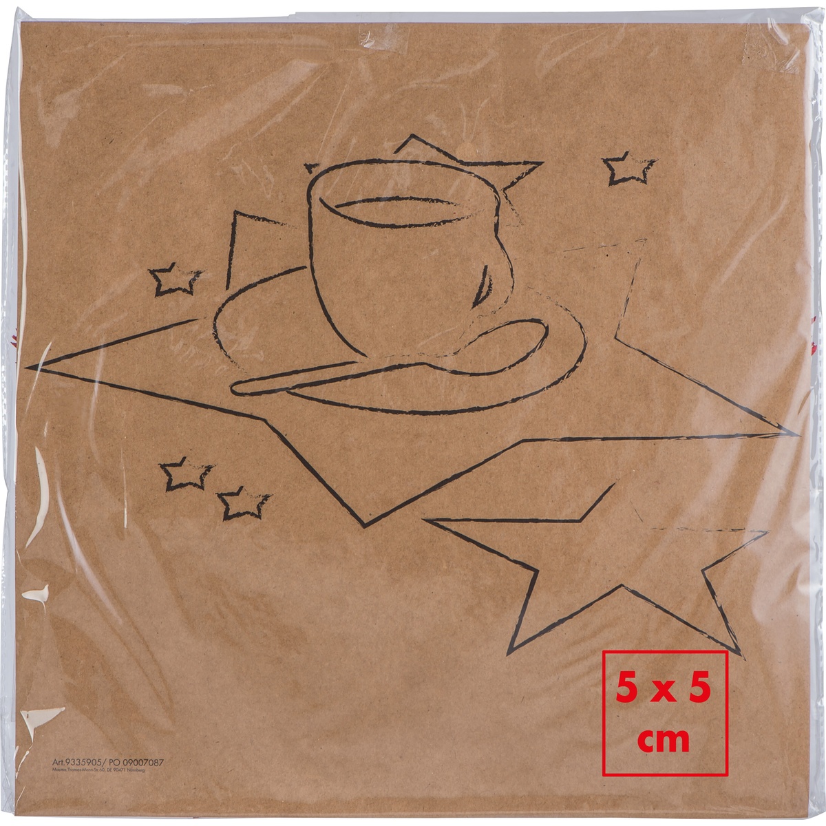 Op de doos (5 x 5 cm)