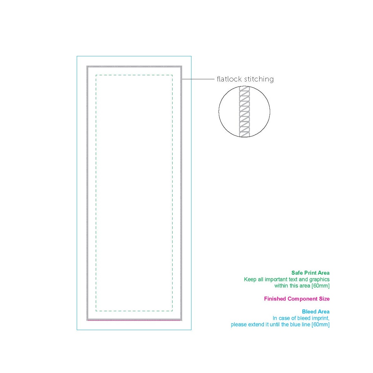 Handdoek zijde 1 (300 x 800 mm)