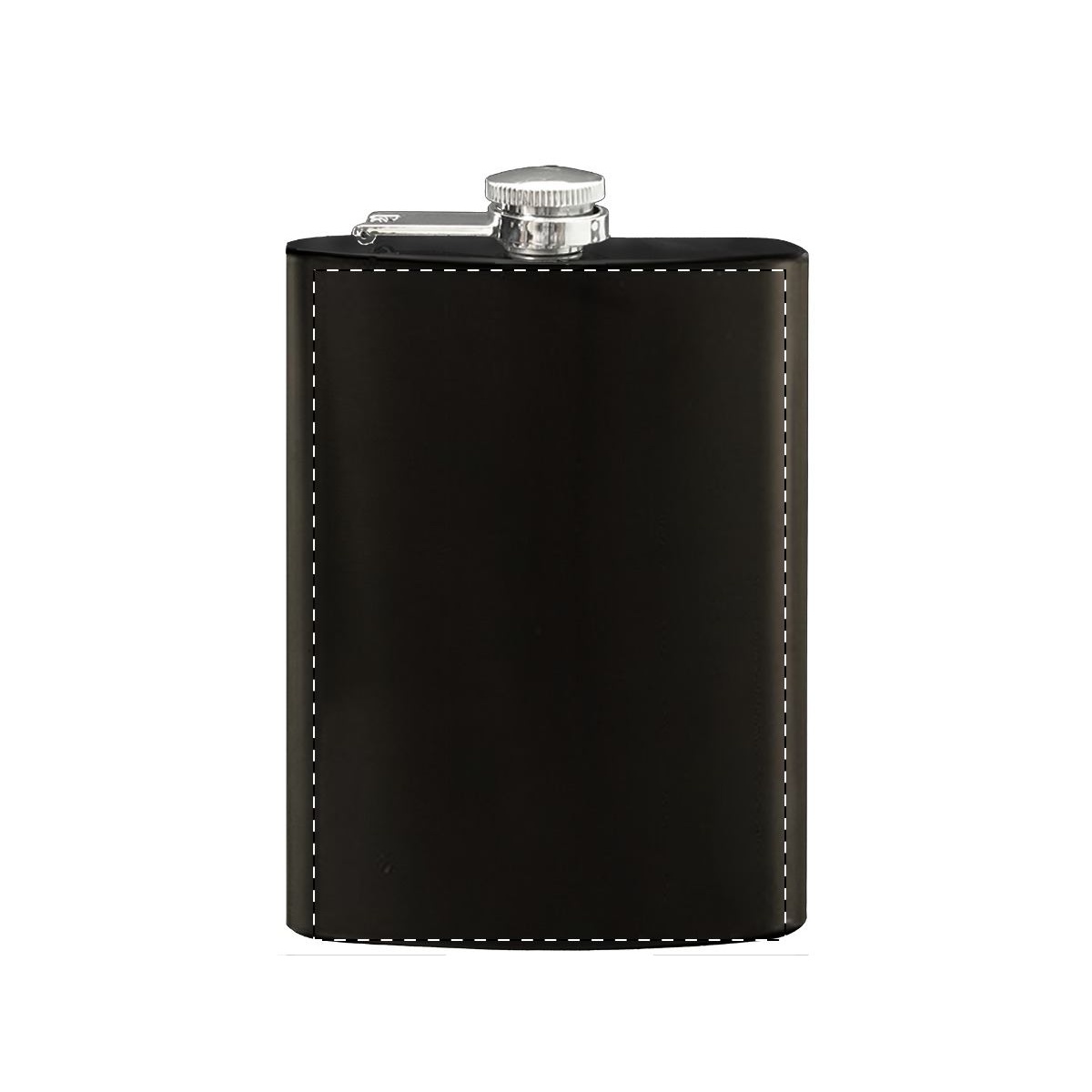 Heupfles - voorkant (4,5 x 10 cm)