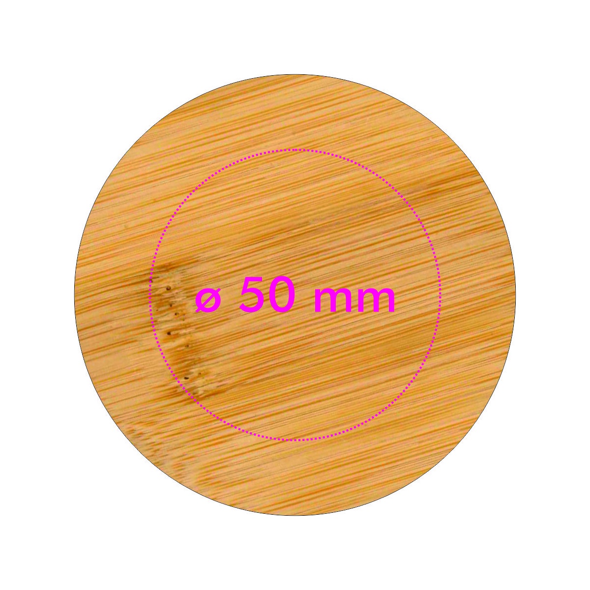 Voorzijde (ø 6,5 cm)