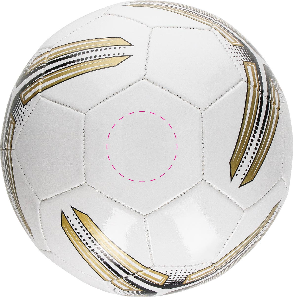 op een groot segment (Ø 5 cm)