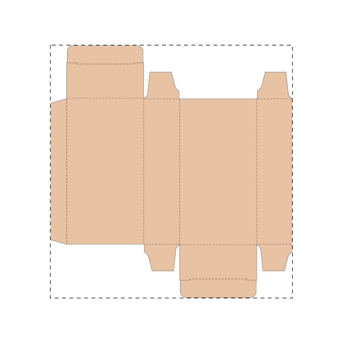 Maßgefertigter Kraft-Karton (195 x 203 mm)