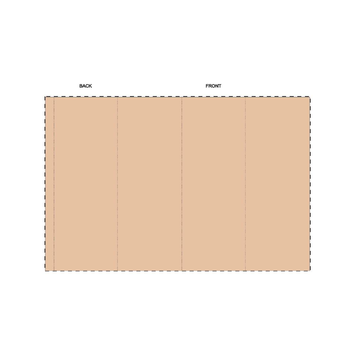 Kraft papierbanderole (30,6 x 20,3 cm)