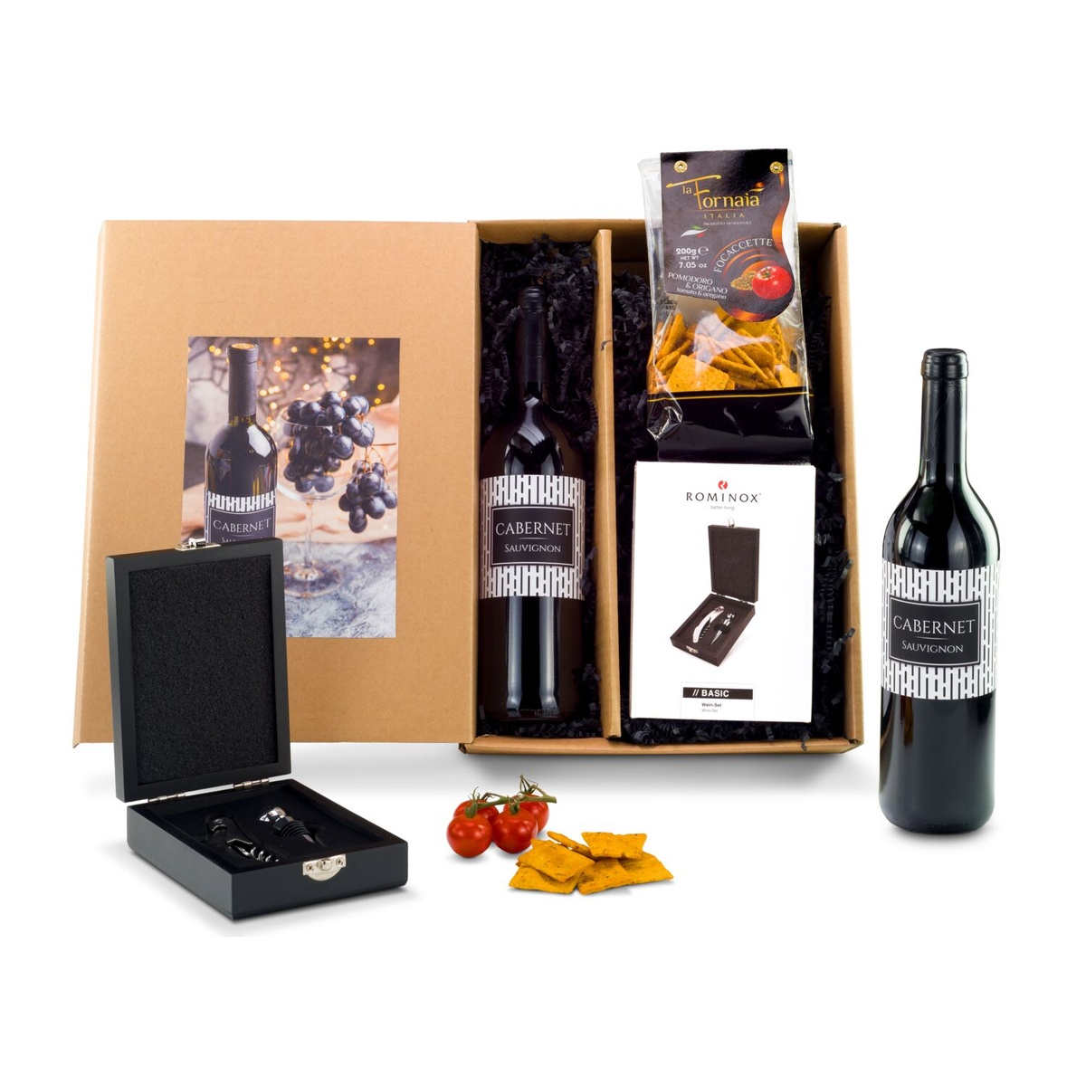 Bedrukking aan de verpakking van het cadeau (max. 14,8 x 20 cm)