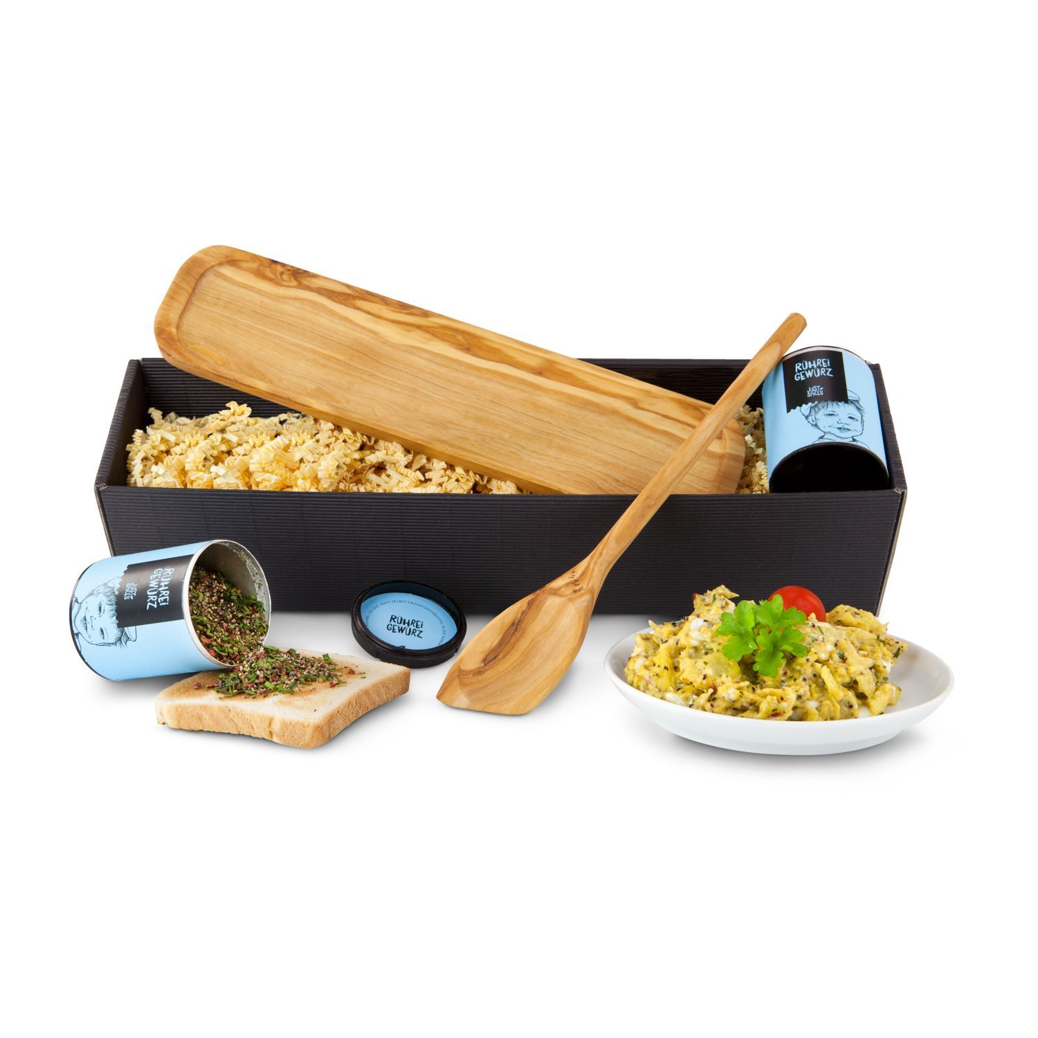 op het bord (27 x 4 cm)