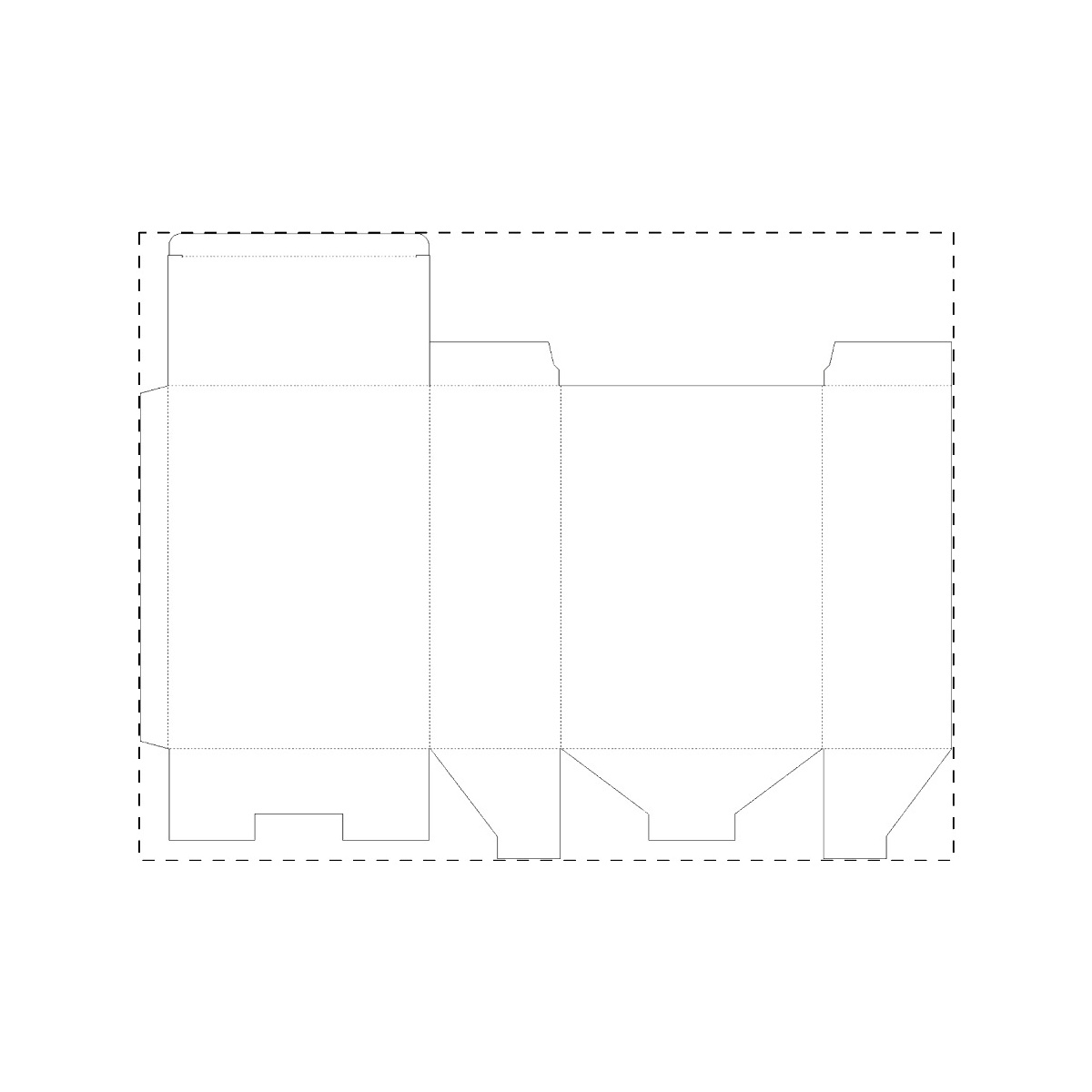 Bovenkant op de doos links (5 x 5 cm)