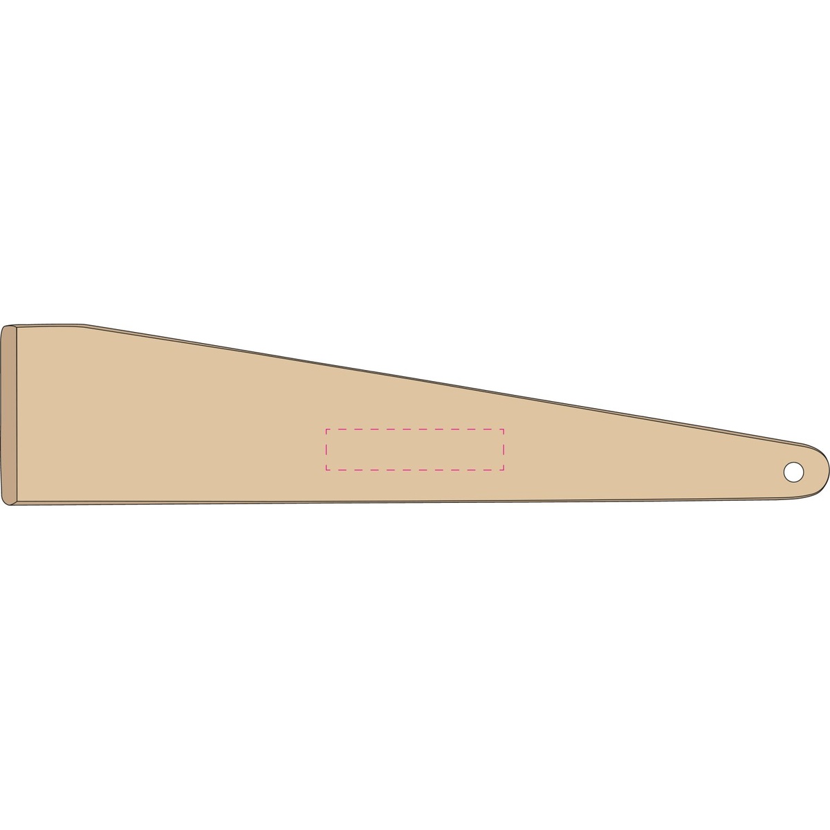 gecentreerd op handvat (9x2 cm)
