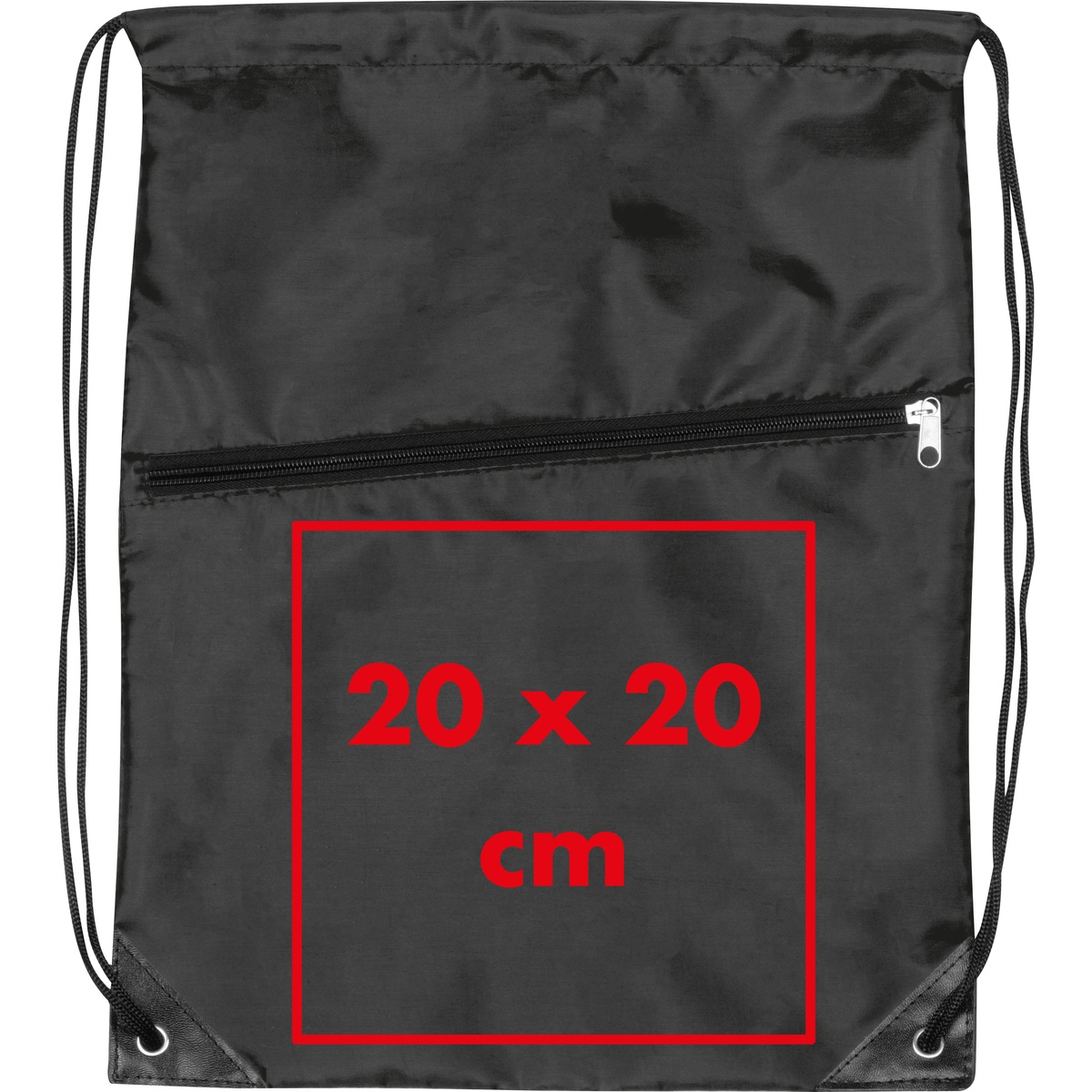 Op de voorkant (20 x 20 cm)