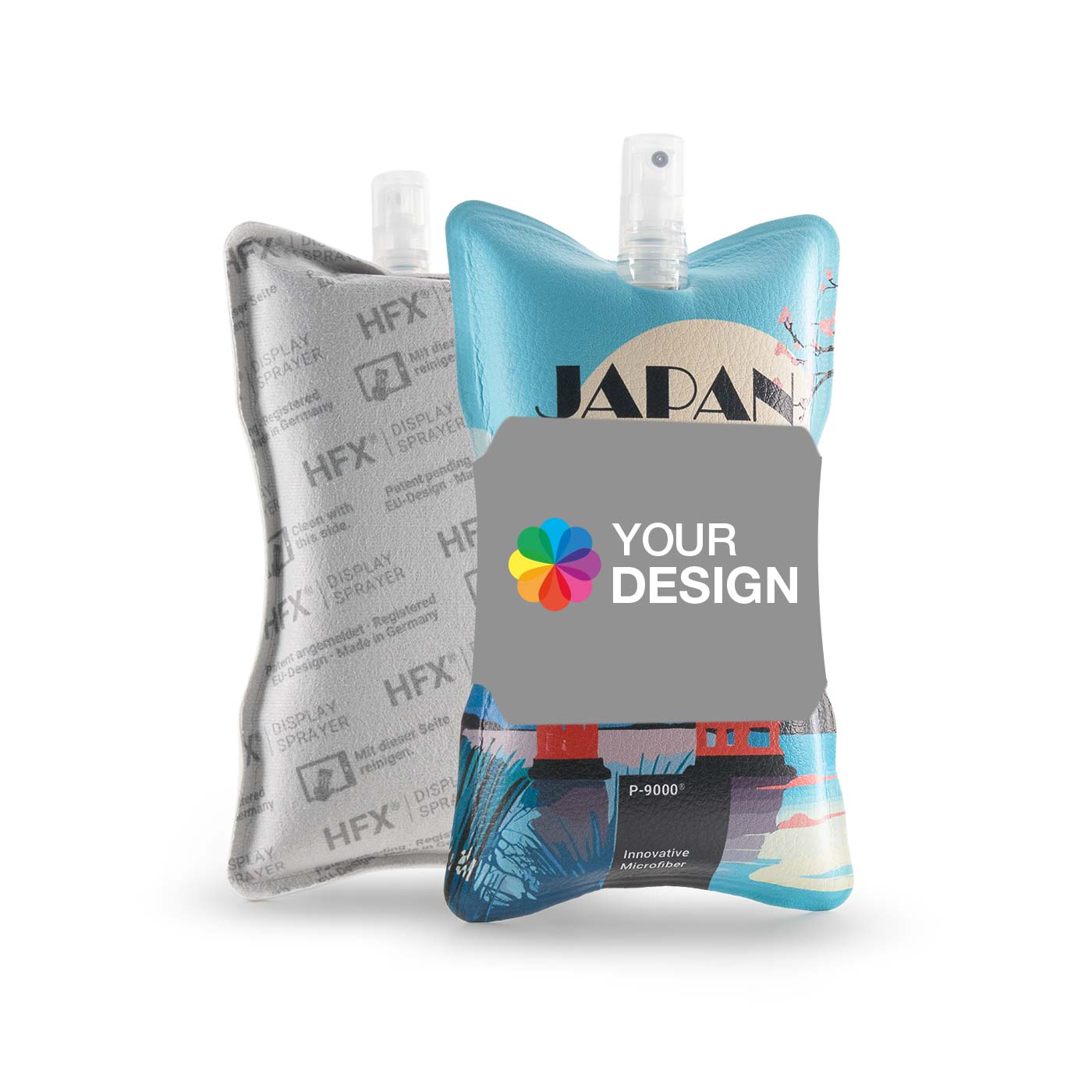 Voorzijde volledig oppervlak (12,6 x 7,6 cm)