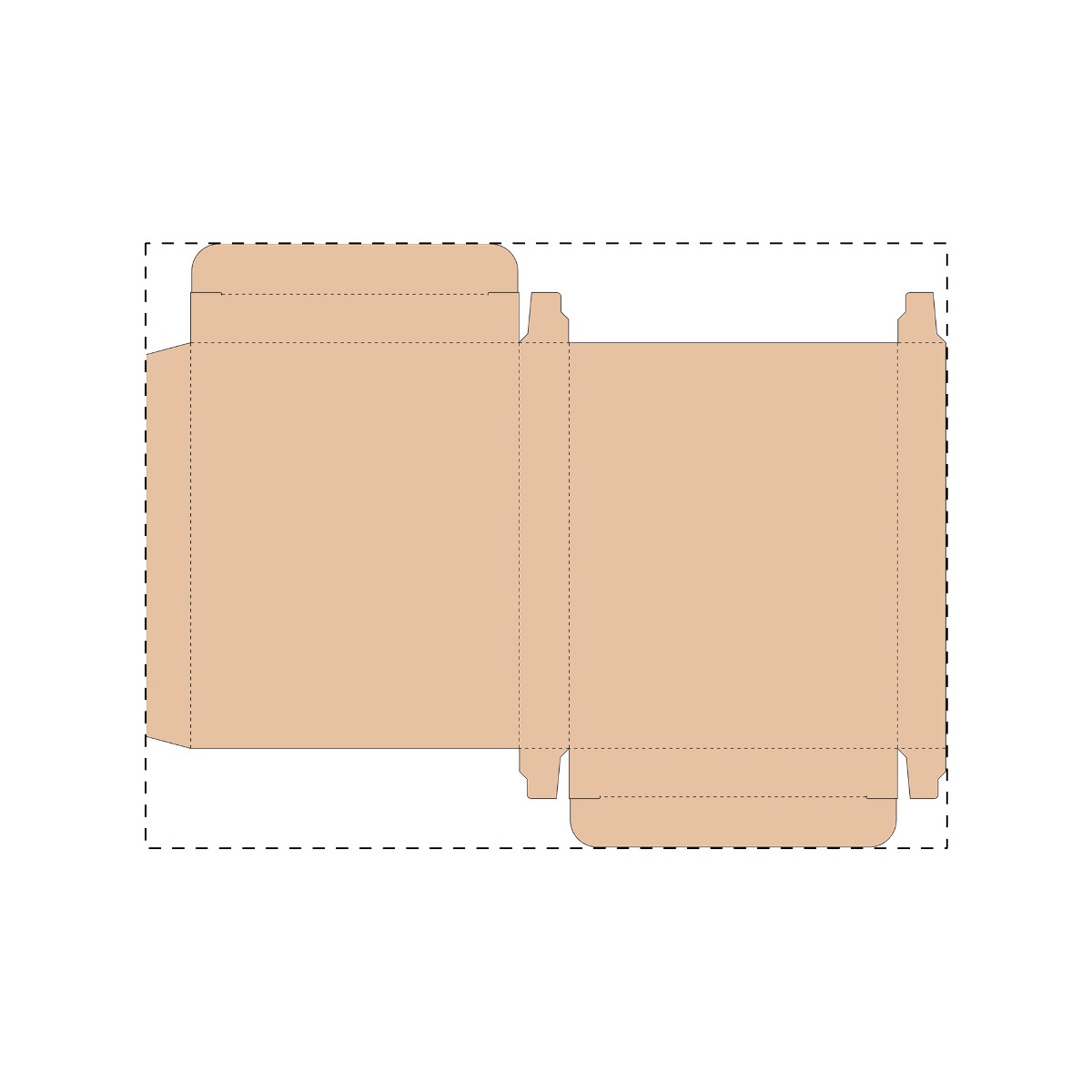 Maßgefertigter Kraft-Karton (210 x 163 mm)